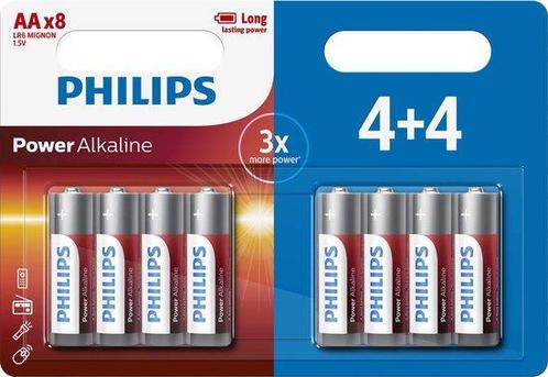 Tweedekans | Philips Power Alkaline - AA Batterijen - 8, Audio, Tv en Foto, Fotografie | Accu's en Batterijen, Ophalen of Verzenden
