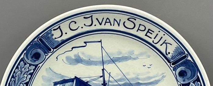 De Porceleyne Fles, Delft - Bord - Aardewerk - J.C.J. van, Antiek en Kunst, Antiek | Glaswerk en Kristal