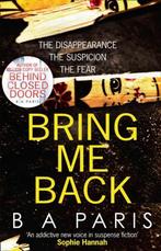 Bring me back 9780008244873 B.A Paris, Boeken, Verzenden, Gelezen, B.A Paris