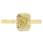 Ring - 18 karaat Geel goud - 1.14ct. tw. Geel Diamant