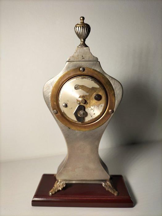 Pendule de cheminée - Argent, Laiton - 1940-1950, Antiek en Kunst, Antiek | Klokken