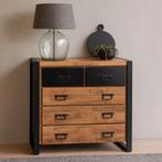 Mangohouten Kast Britt 85 cm, Verzenden, Nieuw