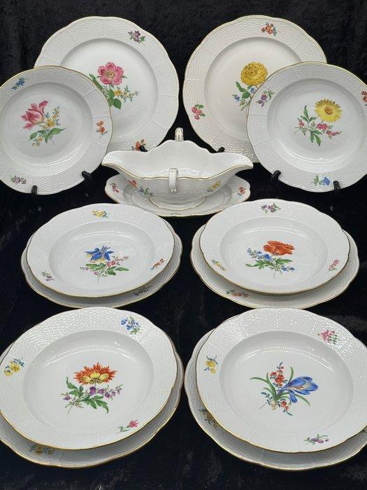 Meissen - Service de dîner (13) - Porcelaine, Antiek en Kunst, Antiek | Meubels | Tafels
