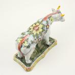 Antieke polychroom handbeschilderde koe (1920-1930) - Oud