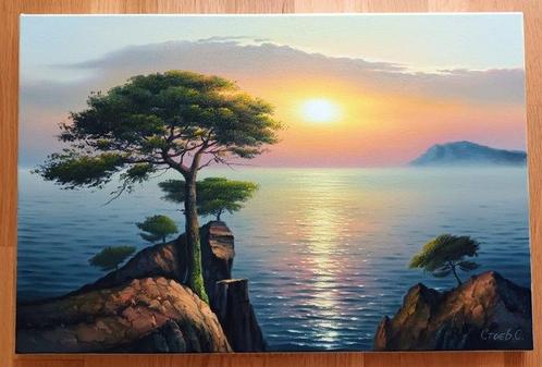 Serhii Stoev (1971) - Dawn over the sea, Antiek en Kunst, Kunst | Schilderijen | Klassiek