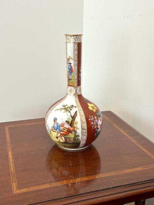 Vaas -  Vaso poecellana Fijn XiX  - Porselein, Antiek en Kunst, Antiek | Glaswerk en Kristal