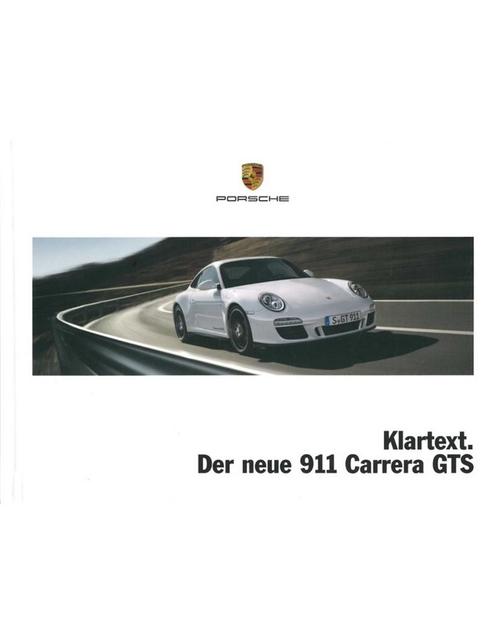 2011 PORSCHE 911 CARRERA GTS HARDCOVER BROCHUREDuits, Livres, Autos | Brochures & Magazines, Enlèvement ou Envoi