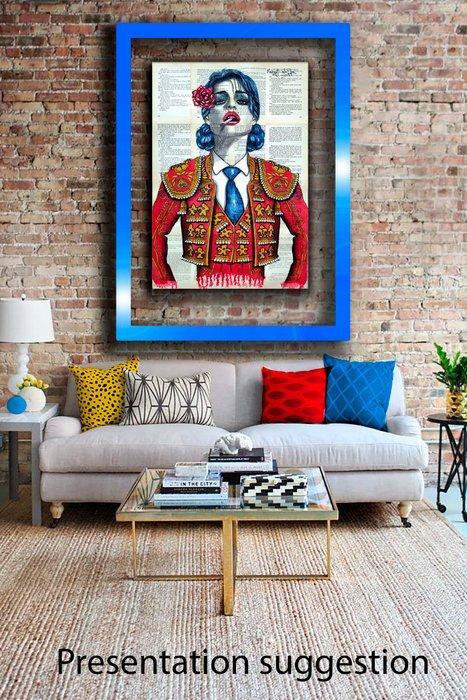 Margot Laffon - Phoenixs Flight - Original painting, Antiek en Kunst, Kunst | Designobjecten