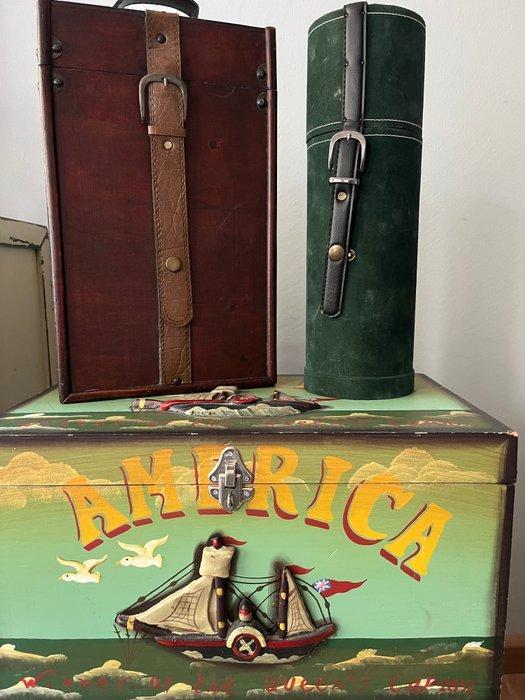 Kist (3) - Hout - Set van 3, Antiek en Kunst, Curiosa en Brocante
