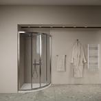Aanbieding: Douchecabine BWS Ola 90x90x190 cm Kwartrond, Doe-het-zelf en Bouw, Sanitair, Ophalen of Verzenden, Nieuw, Chroom, Douche