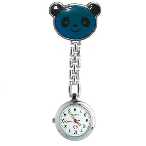Fako® - Verpleegstershorloge - Panda - Blauw, Handtassen en Accessoires, Horloges | Dames, Verzenden