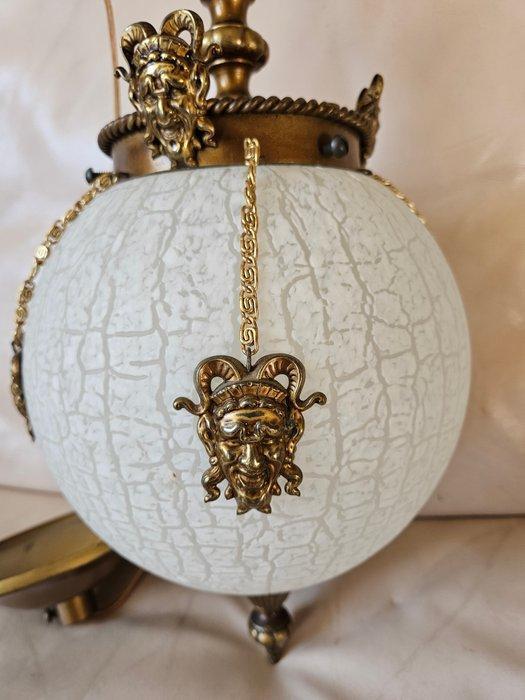 Lamp - Glas, Koper, Antiek en Kunst, Curiosa en Brocante