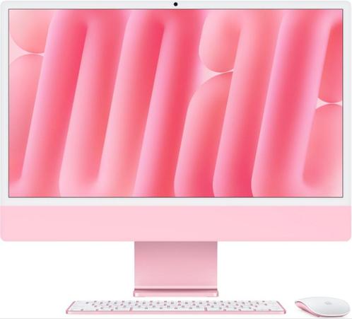 Apple iMac (2024) Roze M4 16GB 256GB 23.5 + garantie, Computers en Software, Desktop Pc's, Gebruikt, Ophalen of Verzenden