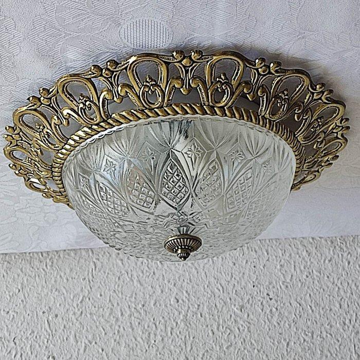 Glashütte Limburg - Antik Deckenlampe Kronleuchter, Antiek en Kunst, Curiosa en Brocante