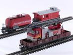 Schaal H0 Märklin goederenwagens set met brandweer vracht.., Hobby en Vrije tijd, Ophalen of Verzenden, Gebruikt, Märklin, Analoog