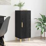 vidaXL Dressoir Zwart eiken 34.5 x 34 x 90 cm Bewerkt hout, Verzenden, Nieuw