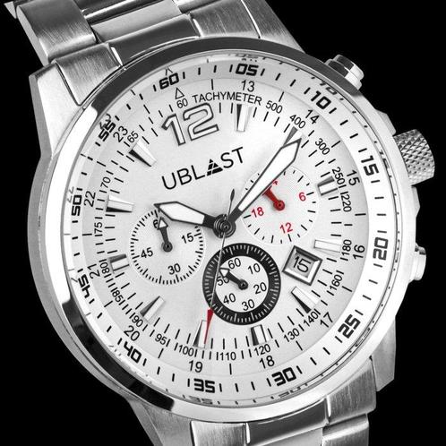 Ublast - Street Race Chronograph - UBSR43SWH - Homme - 2025, Handtassen en Accessoires, Horloges | Heren