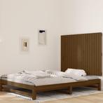 vidaXL TÃªte de lit murale Marron miel 127,5x3x90 cm, Verzenden