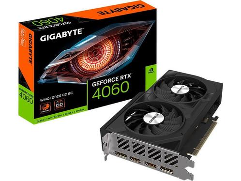 Videokaart - Gigabyte - NVIDIA GeForce RTX 4060 Windforce OC, Computers en Software, Videokaarten, Zo goed als nieuw, Verzenden