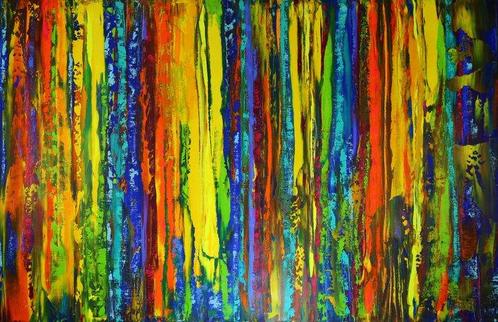 Denis Kuvayev - Faun leaves the forest - XXL, Antiek en Kunst, Kunst | Schilderijen | Modern