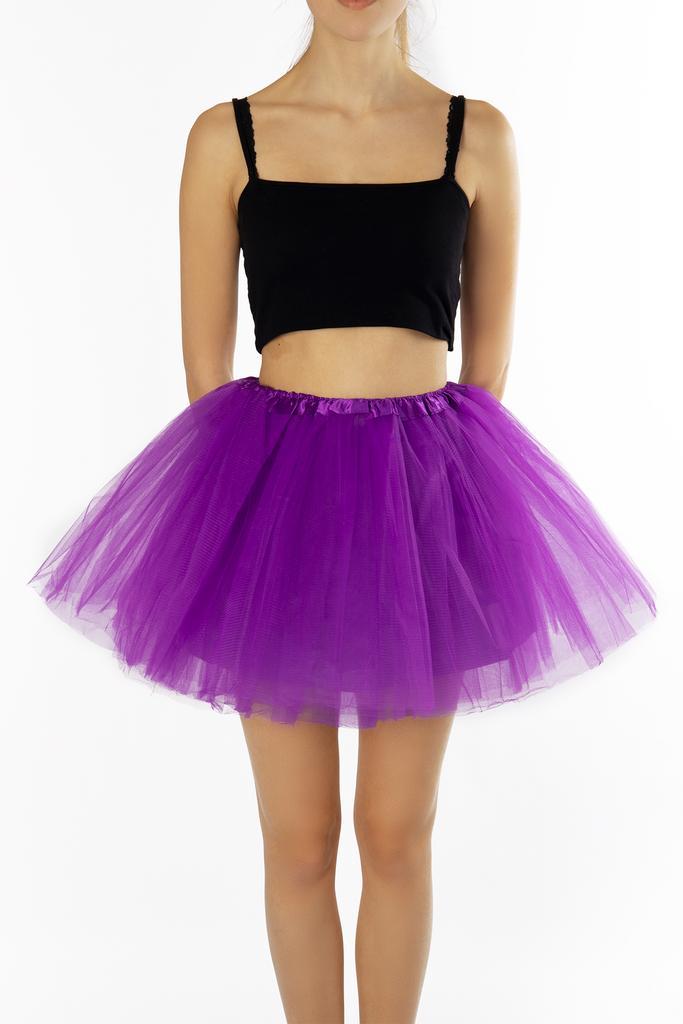 KIMU® Tutu Paars Tule Rokje 98 104 110 116 Paarse Petticoat, Kinderen en Baby's, Carnavalskleding en Verkleedspullen, Meisje, Nieuw