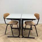 Tweedehands complete school set Galvanitas, 10 stoelen + 10, Huis en Inrichting, Stoelen, Gebruikt, Hout, Eén