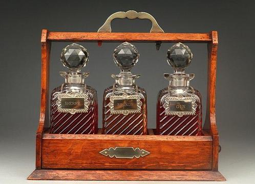 Karaf - Glas - Tantalus - Barek, Antiek en Kunst, Kunst | Designobjecten