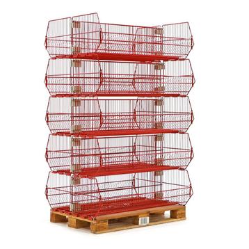 Gebruikte Winkelkorf palletaanbieding met grijpopening, Ophalen of Verzenden