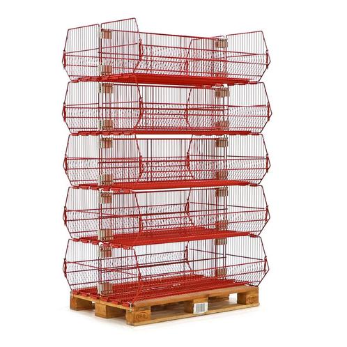 Gebruikte Winkelkorf palletaanbieding met grijpopening, Zakelijke goederen, Kantoor en Winkelinrichting | Magazijn, Stelling en Opslag