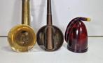 3 x Antique hearing Aids or Ear trumpets from 1900 period. -, Antiek en Kunst