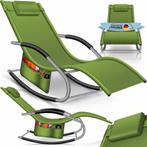 Ligbed - Ligstoel - Zonnebed - Relaxstoel - Khaki - KESSER®, Tuin en Terras, Verzenden, Nieuw