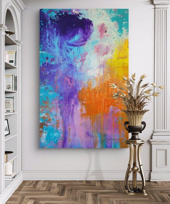 LauCa Art - BLUE MIND #79(XL) Acrylic on canvas - Signed, Antiek en Kunst, Kunst | Schilderijen | Modern