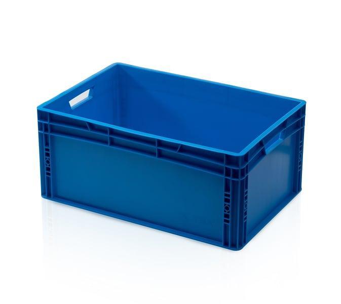 Stapelbak 600x400x270mm euronorm nieuw Blauw (Virgin PP), Doe-het-zelf en Bouw, Kratten en Dozen, Ophalen of Verzenden