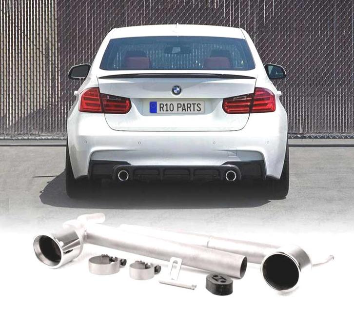 KIT EMBOUTS DÉCHAPPEMENT BMW F30 F31 LOOK M PERFORMANCE DOU, Auto-onderdelen, Uitlaatsystemen, Verzenden