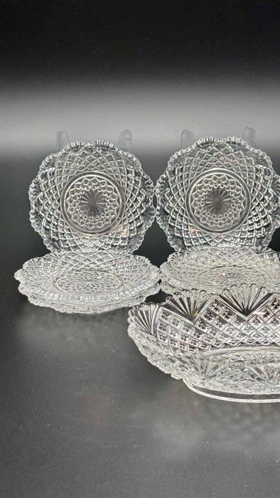 Val Saint Lambert - Bord (10) - Diamants Pierreries -, Antiquités & Art, Antiquités | Verre & Cristal