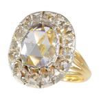 Free resizing*, Vintage anno 1870, 1.60 crt Diamond - Ring