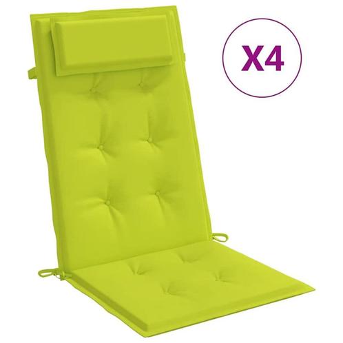 Stoelkussen Set Heldergroen | Retour Deal | Buitenleven -40%, Tuin en Terras, Tuinmeubel-accessoires, Nieuw, Verzenden