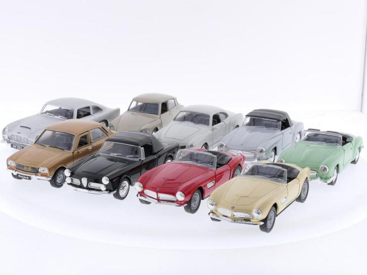 Schaal 1:36 Welly en Kinsmart modelautos Set van 9 Stuks..., Hobby & Loisirs créatifs, Voitures miniatures | Échelles Autre, Enlèvement ou Envoi
