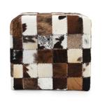 Poef - Leder - Poef in koeienhuid