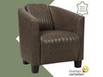 Leren fauteuil Press Special - Vintage Elephant, Huis en Inrichting, Nieuw, Ophalen of Verzenden, Eigentijds, Klassiek, Retro, Romantisch, Vintage