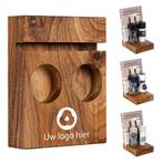 BLOC Solid - Menukaarthouder Notenhout Ø 40 mm, Diepte 20 mm, Zakelijke goederen, Horeca | Meubilair en Inrichting, Verzenden