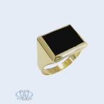 Ring - 14 karaat Geel goud Onyx