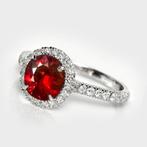 Zonder minimumprijs - Verlovingsring - 14 karaat Witgoud,