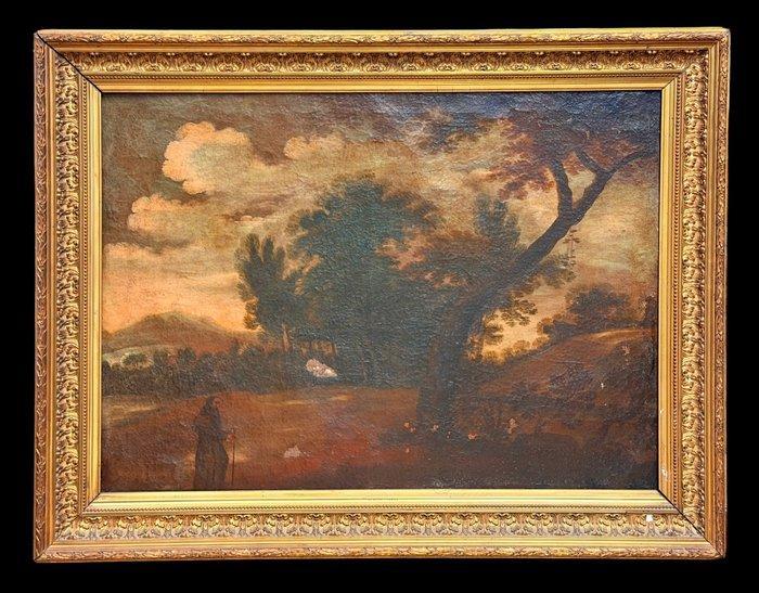 Italiaanse school (XVII) - Anacoreta, Antiek en Kunst, Kunst | Schilderijen | Klassiek