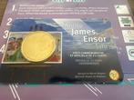 België. 2 1/2 Euro 2024 James Ensor FR (5 coincards), Postzegels en Munten
