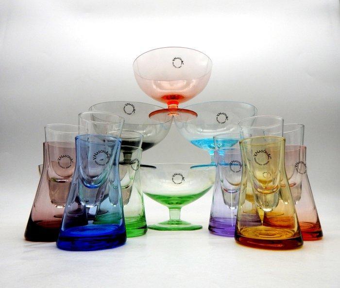 V.Nason&C. - Drinkset (18) - Wereldcollectie - Muranoglas, Antiek en Kunst, Antiek | Glaswerk en Kristal