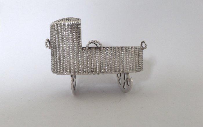 Arnoldus van Geffen - Wieg - .934 zilver - Amsterdam 1749, Antiek en Kunst, Antiek | Zilver en Goud