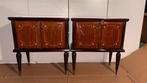 Table de chevet - Bois, Verre, Table de nuit