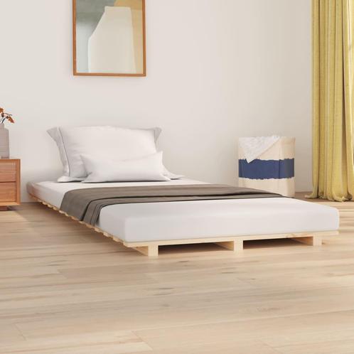 vidaXL Bedframe massief grenenhout 90x200 cm, Maison & Meubles, Chambre à coucher | Lits, Envoi