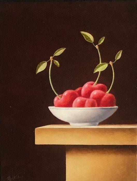 Ruud Verkerk - Zomerstilleven, tweeluik., Antiek en Kunst, Kunst | Schilderijen | Modern